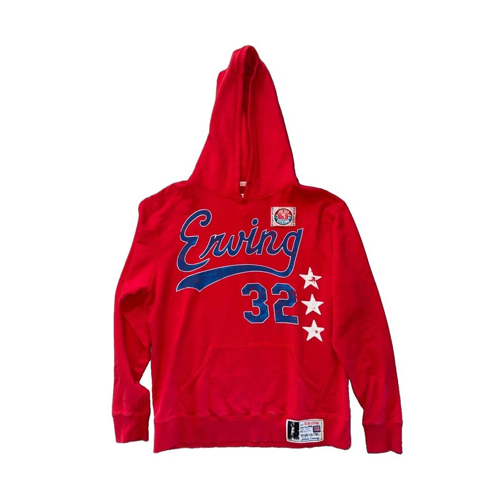 Roots Of Fight Basketball Julius Erving 6 Hoodie Red Large